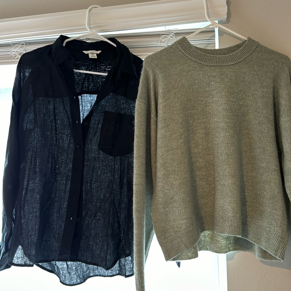 H&M Button Up / Sweater